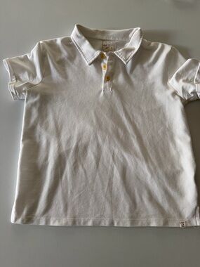 Me & Henry Boys White Polo Shirt Size 12Y Classic Short Sleeve